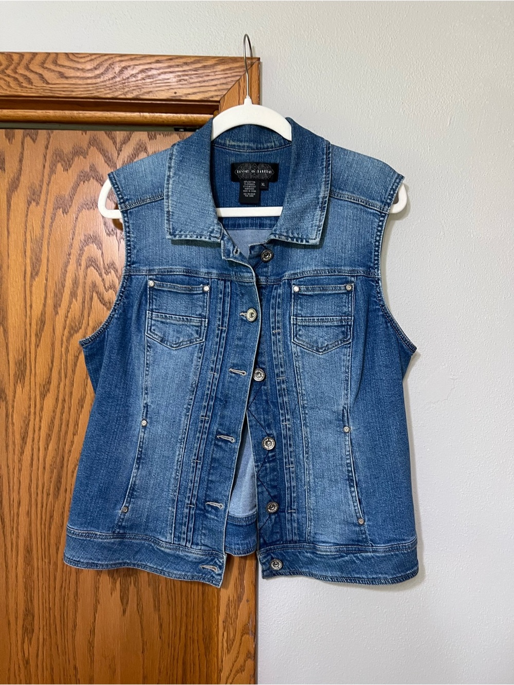 Light Blue Denim Vest